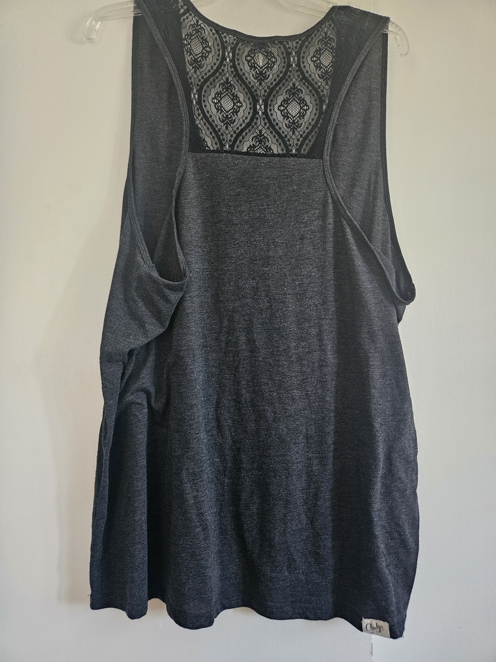Jolene Dolly Parton Lace-Back Tank Top - Charcoal 2xl - Picture 4 of 5